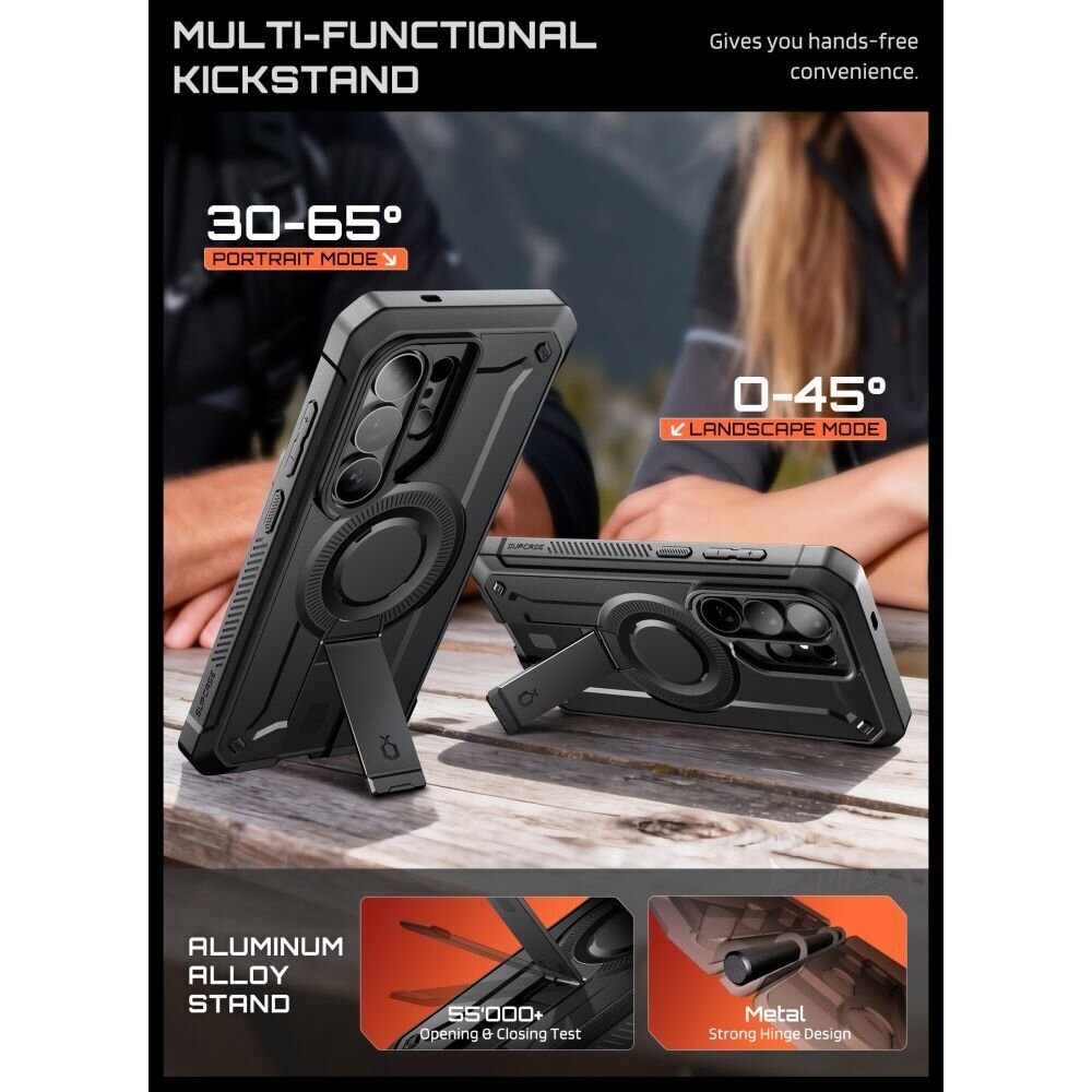 Samsung Galaxy S26 Ultra Supcase Unicorn Beetle Pro Mag MagSafe 2-Pack dėklas – juodas 5 Samsung Galaxy S26 Ultra Supcase Unicorn Beetle Pro Mag MagSafe 2-Pack dėklas – juodas 5