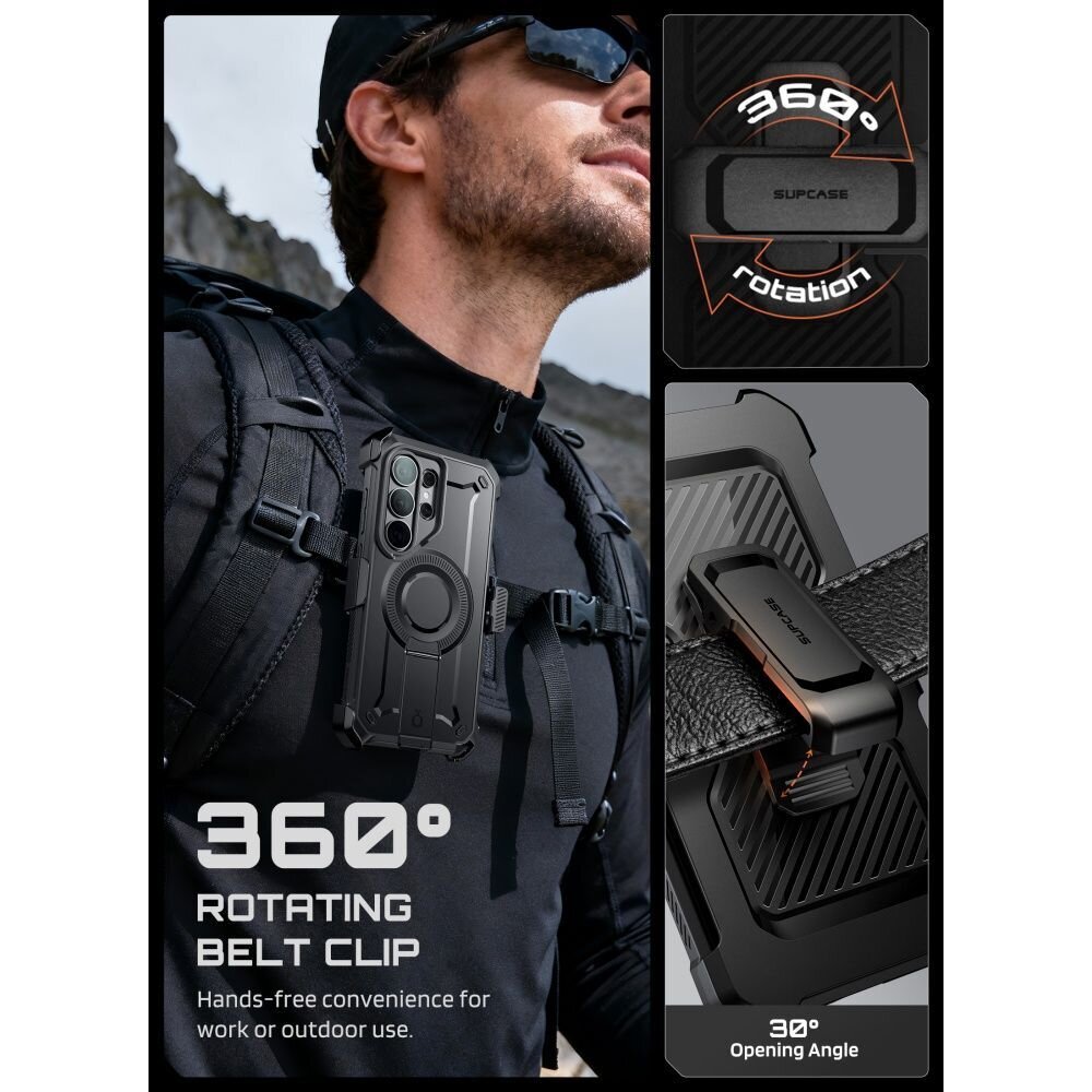 Samsung Galaxy S26 Ultra Supcase Unicorn Beetle Pro Mag MagSafe 2-Pack dėklas – juodas 6 Samsung Galaxy S26 Ultra Supcase Unicorn Beetle Pro Mag MagSafe 2-Pack dėklas – juodas 6