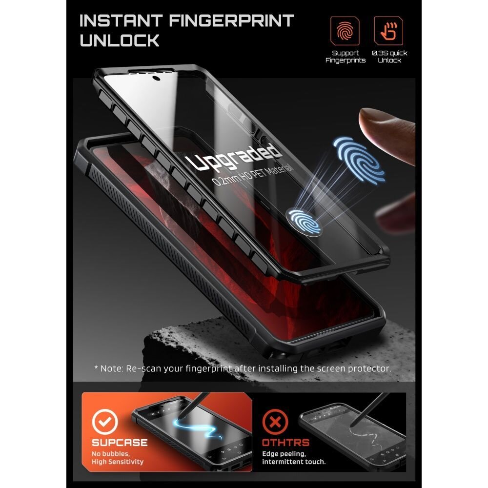 Samsung Galaxy S26 Ultra Supcase Unicorn Beetle Pro Mag MagSafe 2-Pack dėklas – juodas 8