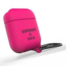 SuperDry AirPods Cover Waterproof  /rožinis