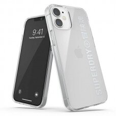 SuperDry Snap iPhone 12 mini Clear Case Permatomas 42590