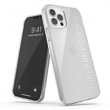 SuperDry Snap iPhone 12/12 Pro Clear Case Skaidrus 42591