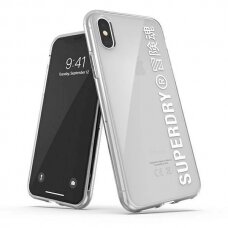 SuperDry Snap iPhone X/Xs Clear Case Baltas 41576