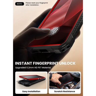 Samsung Galaxy S26 Ultra Supcase ArmorBox Mag MagSafe dėklas – raudonas ir juodas 6