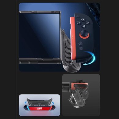 Nintendo Switch 2 dėklas Supcase Crystal – skaidrus juodas 2