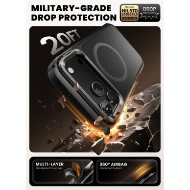 iPhone 17 Pro dėklas Supcase IBLSN Ares Flip Mag su MagSafe – juodas 2 iPhone 17 Pro dėklas Supcase IBLSN Ares Flip Mag su MagSafe – juodas 2