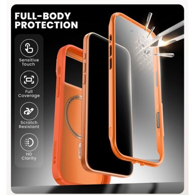 iPhone 17 Pro Max Supcase IBLSN Ares Flip MagSafe dėklas – oranžinis 7 iPhone 17 Pro Max Supcase IBLSN Ares Flip MagSafe dėklas – oranžinis 7