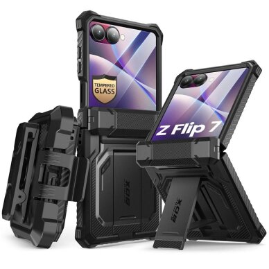 Samsung Galaxy Z Flip 7 dėklas Supcase IBLSN Armorbox – juodas 1