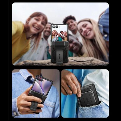Samsung Galaxy Z Flip 7 dėklas Supcase IBLSN Armorbox – juodas 7 Samsung Galaxy Z Flip 7 dėklas Supcase IBLSN Armorbox – juodas 7