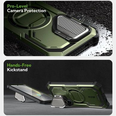 Supcase IBLSN Armorbox Mag Dėklas skirtas Samsung Galaxy S25 - Olive 3