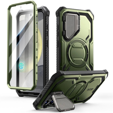 Supcase IBLSN Armorbox Mag Dėklas skirtas Samsung Galaxy S25 - Olive