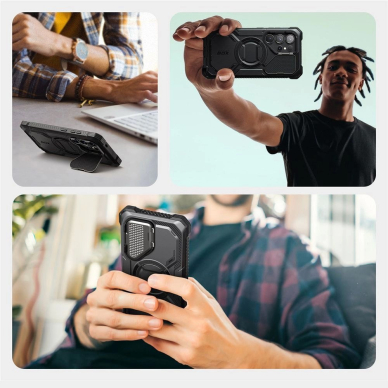 Supcase IBLSN Armorbox Mag Dėklas skirtas Samsung Galaxy S25 Ultra - Juodas 4