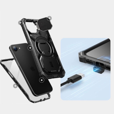 Supcase IBLSN Armorbox Mag iPhone 16e Dėklas - Juodas 3