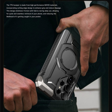 Supcase UB Grip Mag Dėklas skirtas Samsung Galaxy S25 Ultra - Juodas 4
