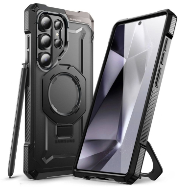 Supcase UB Grip Mag Dėklas skirtas Samsung Galaxy S25 Ultra - Juodas