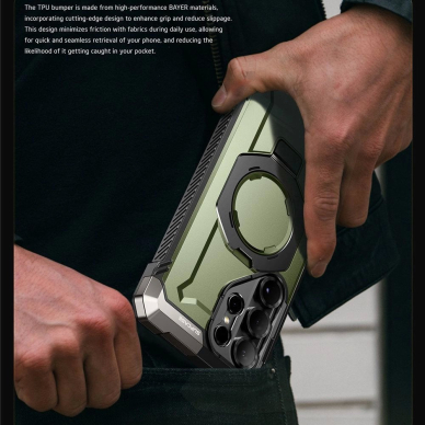 Supcase UB Grip Mag Dėklas skirtas Samsung Galaxy S25 Ultra - Olive 4