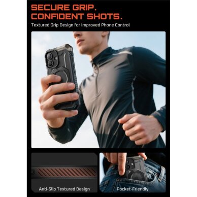 iPhone 17 dėklas Supcase UB Grip Mag su MagSafe – juodas 6 iPhone 17 dėklas Supcase UB Grip Mag su MagSafe – juodas 6