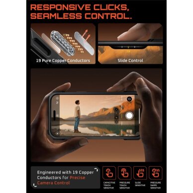 iPhone 17 Pro Max dėklas Supcase UB Grip Mag su MagSafe – juodas 5