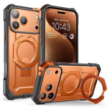iPhone 17 Pro Max Supcase UB Grip Mag MagSafe dėklas – oranžinis-pilkas iPhone 17 Pro Max Supcase UB Grip Mag MagSafe dėklas – oranžinis-pilkas