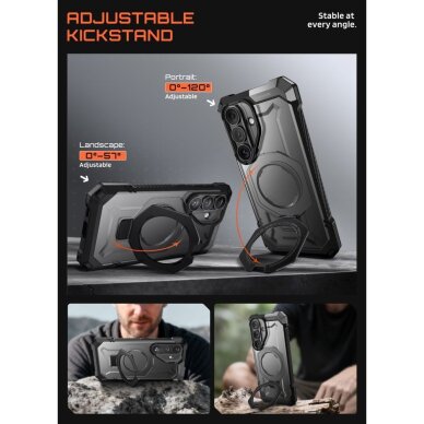 Samsung Galaxy S26 Supcase UB Grip Mag MagSafe dėklas – juodas 3 Samsung Galaxy S26 Supcase UB Grip Mag MagSafe dėklas – juodas 3