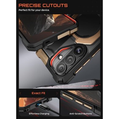 Samsung Galaxy S26 Supcase UB Grip Mag MagSafe dėklas – juodas ir rudas 6 Samsung Galaxy S26 Supcase UB Grip Mag MagSafe dėklas – juodas ir rudas 6