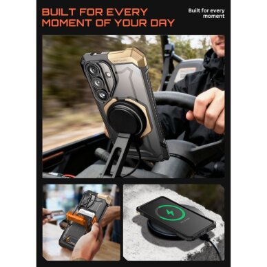 Samsung Galaxy S26 Supcase UB Grip Mag MagSafe dėklas – juodas ir rudas 7 Samsung Galaxy S26 Supcase UB Grip Mag MagSafe dėklas – juodas ir rudas 7