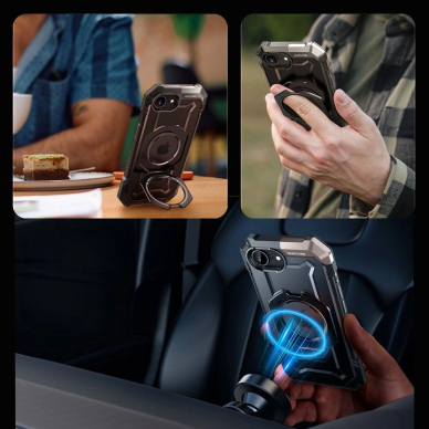 Supcase UB Grip Mag MagSafe iPhone 16e Dėklas - Juodas 5