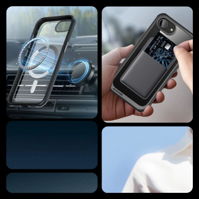 Supcase UB Mag MagSafe iPhone 16e Dėklas - Juodas 3