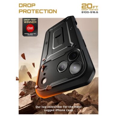 iPhone 17 Pro dėklas Supcase UB Pro – juodas 1