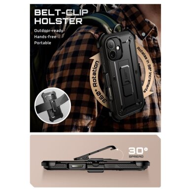 iPhone 17 dėklas Supcase UB Pro – juodas 3 iPhone 17 dėklas Supcase UB Pro – juodas 3