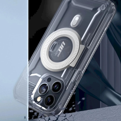 iPhone 15 Pro Supdėklas UB Pro Mag dėklas su MagSafe – skaidrus 3