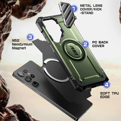 Supcase UB XT Mag Dėklas skirtas Samsung Galaxy S25 Ultra - Olive 2 Supcase UB XT Mag Dėklas skirtas Samsung Galaxy S25 Ultra - Olive 2