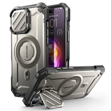 Supcase UB XT Mag Dėklas MagSafe iphone 16 Pro Max - Pilkas Supcase UB XT Mag Dėklas MagSafe iphone 16 Pro Max - Pilkas