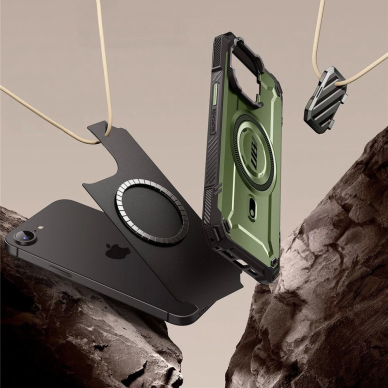 Supcase UB XT Mag MagSafe iPhone 16e Dėklas - Olive 2 Supcase UB XT Mag MagSafe iPhone 16e Dėklas - Olive 2
