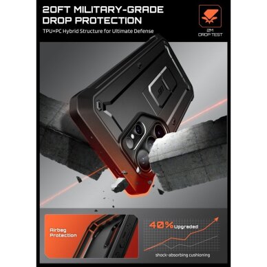 Samsung Galaxy S26 Ultra Supcase Unicorn Beetle Pro 2-Pack dėklas – juodas 2