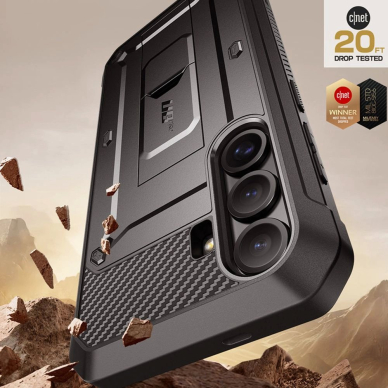 Supcase Unicorn Beetle Pro 2-set Dėklas skirtas Samsung Galaxy S25 - Juodas 1