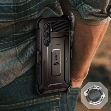 Supcase Unicorn Beetle Pro 2-set Dėklas skirtas Samsung Galaxy S25 - Juodas 4