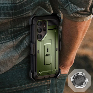 Supcase Unicorn Beetle Pro 2-set Dėklas skirtas Samsung Galaxy S25 Ultra - Olive 4