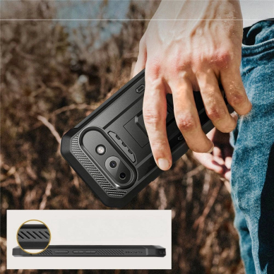 Google Pixel 9A – Supcase Unicorn Beetle Pro dėklas - Juodas 5