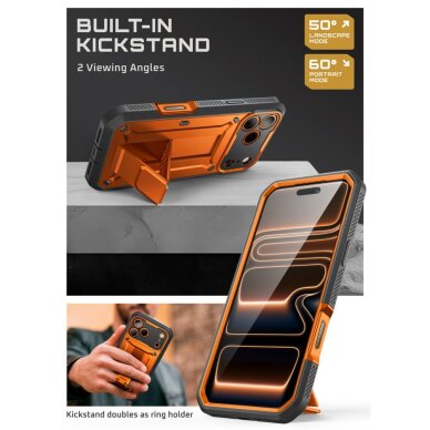 iPhone 17 Pro Max Supcase Unicorn Beetle Pro dėklas – oranžinis 4