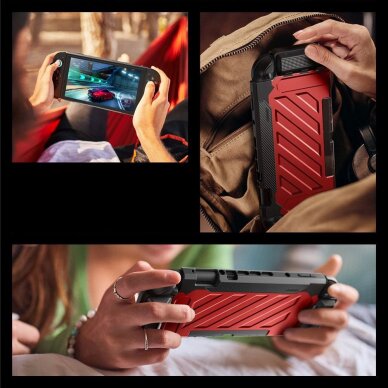 Nintendo Switch 2 dėklas Supcase Unicorn Beetle Pro – raudonas ir juodas 1
