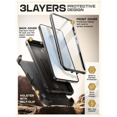 Samsung Galaxy S25 FE Supcase Unicorn Beetle Pro dėklas – juodas 4 Samsung Galaxy S25 FE Supcase Unicorn Beetle Pro dėklas – juodas 4