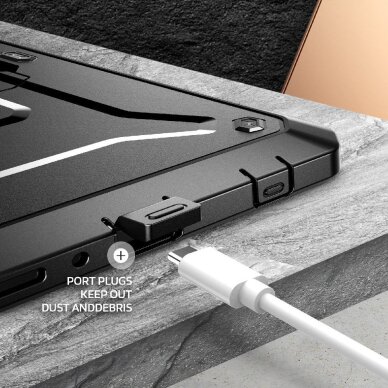 Samsung Galaxy Tab A11 Supcase Unicorn Beetle Pro dėklas – juodas 3 Samsung Galaxy Tab A11 Supcase Unicorn Beetle Pro dėklas – juodas 3