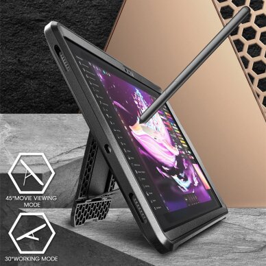 Samsung Galaxy Tab S10 FE+ Plus 13.1" (X620 / X626B) Supcase Unicorn Beetle Pro dėklas – juodas 1