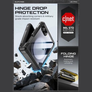 Samsung Galaxy Z Flip 7 dėklas Supcase Unicorn Beetle Pro – juodas 1