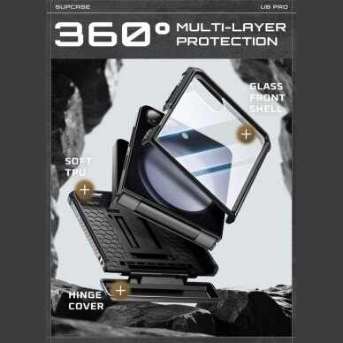 Samsung Galaxy Z Flip 7 dėklas Supcase Unicorn Beetle Pro – juodas 3