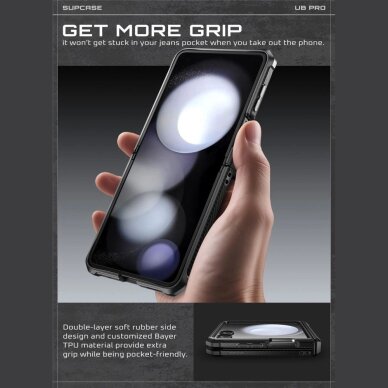 Samsung Galaxy Z Flip 7 dėklas Supcase Unicorn Beetle Pro – juodas 4