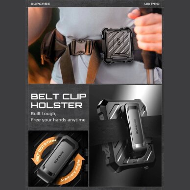 Samsung Galaxy Z Flip 7 dėklas Supcase Unicorn Beetle Pro – juodas 5