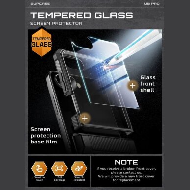 Samsung Galaxy Z Flip 7 dėklas Supcase Unicorn Beetle Pro – juodas 6