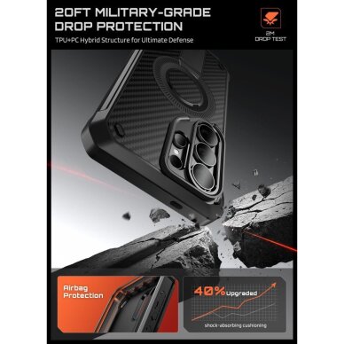 Samsung Galaxy S26 Ultra Supcase Unicorn Beetle Pro Mag MagSafe 2 dalių dėklas – juodas 2